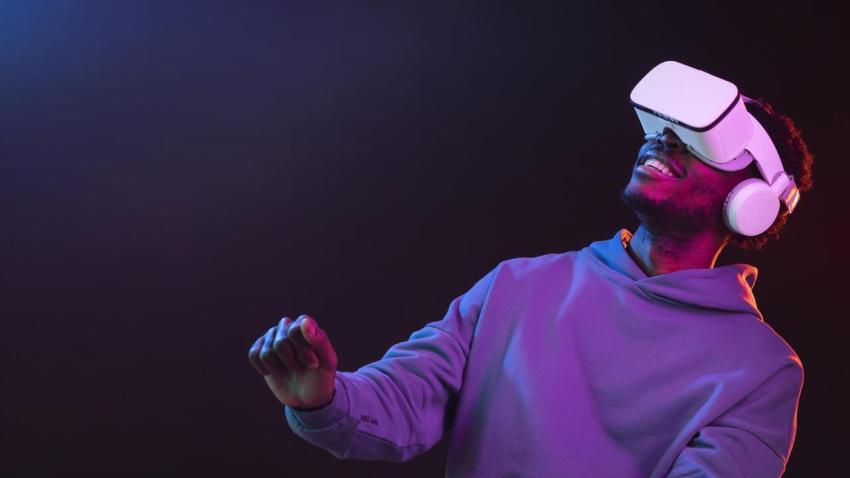 portrait young african